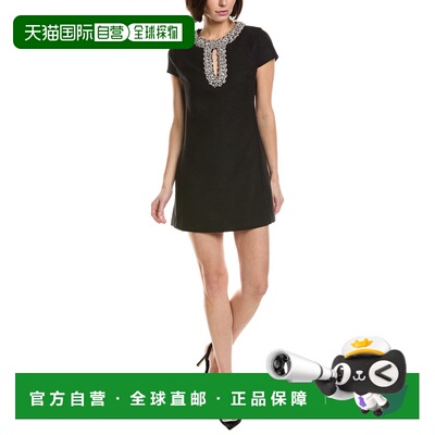自营Endless Rose Jewel-Trim Mini Dress - black 美国奥莱直发