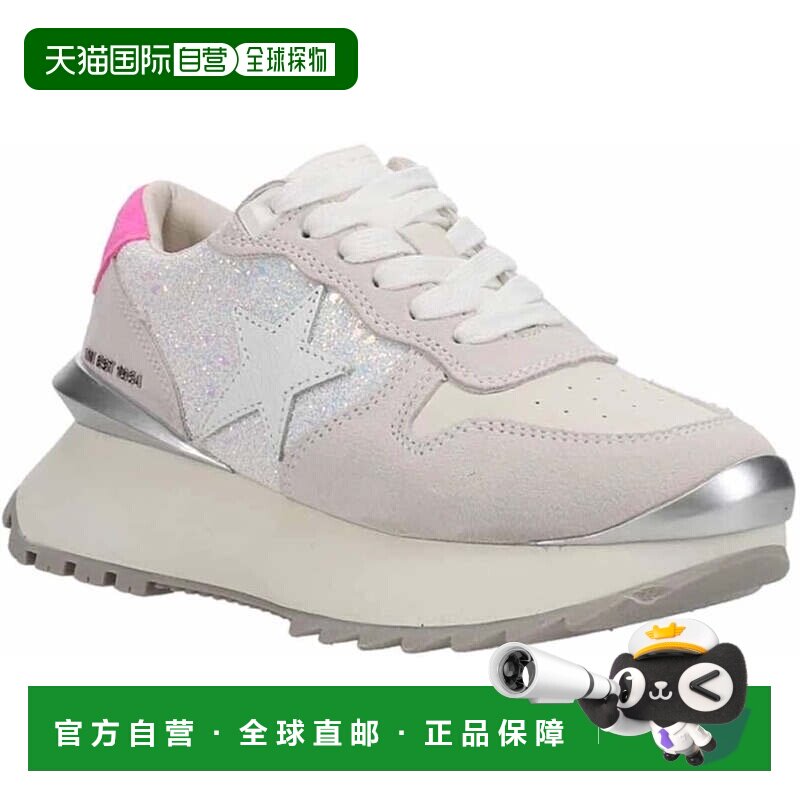 自营vintage havana复古哈瓦那Major运动鞋女士透明闪光绒面革厚G
