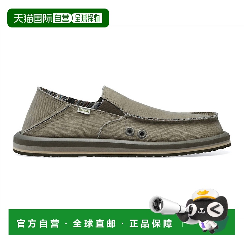 自营 sanuk男式Sidewalk Surfer St Hemp鞋在地球上 美国奥莱直发
