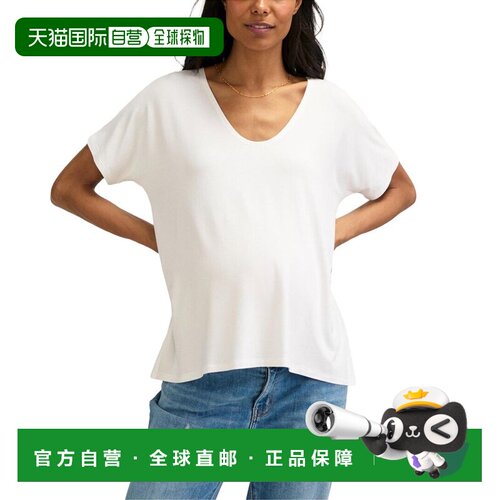 自营Hatch The Fitted V-Neck T-Shirt - white 美国奥莱直发