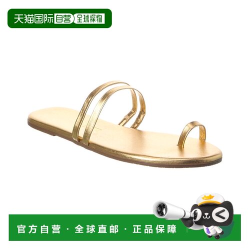 自营TKEES Leah Leather Sandal - gold 美国奥莱直发凉鞋