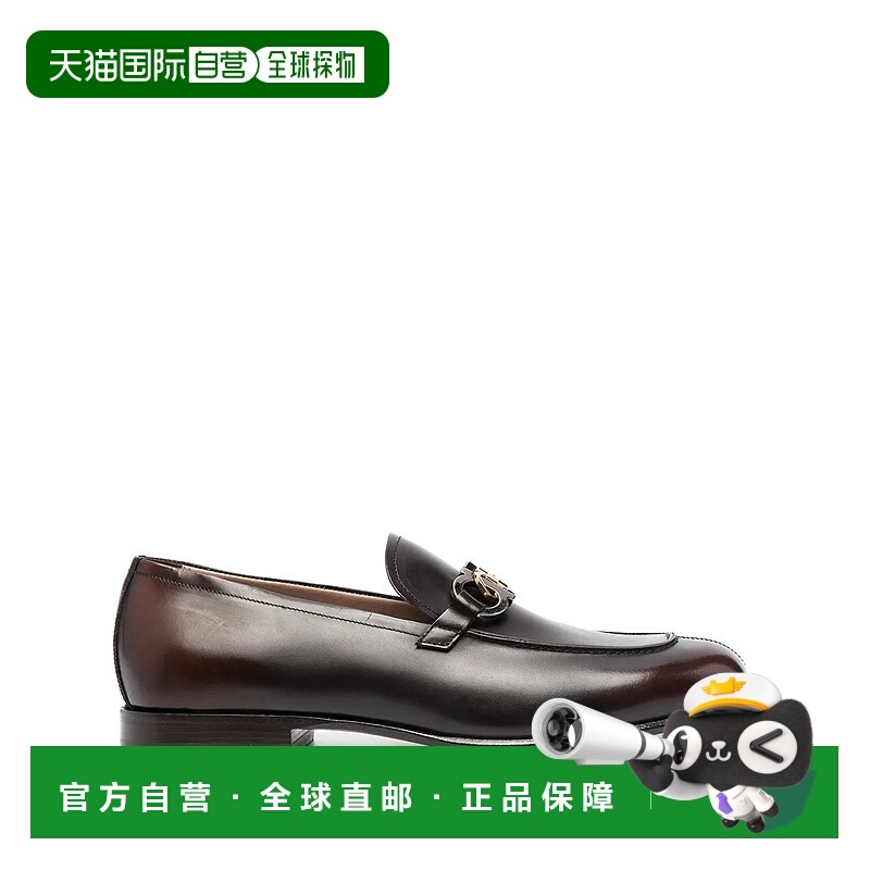 自营salvatore ferragamoFerragamo Gancini Square-Toe Loafers