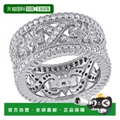 Max TDW 自营 克拉 14k 钻石卷轴复古永恒戒指 Mimi 白金
