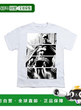 自营 gildan蝙蝠侠面板短袖青年 T 恤/T 恤 - 白色 美国奥莱直发