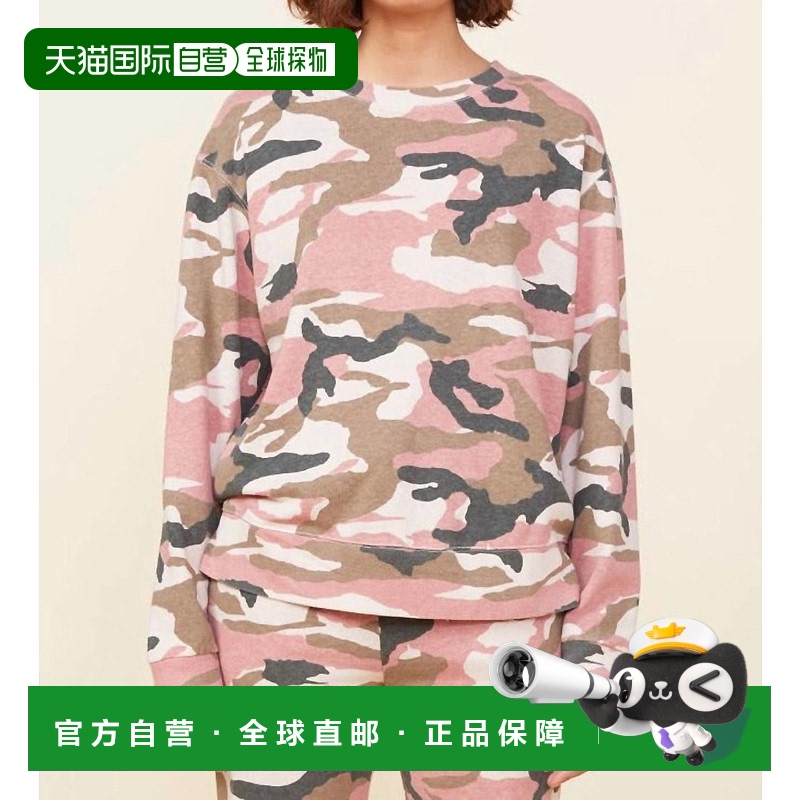 自营 monrow褪色玫瑰迷彩宽松运动衫 - 褪色玫瑰 美国奥莱直发