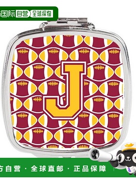 自营 Carolines Treasures CJ1081-JSCM 字母 J 足球栗色和正品