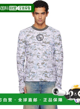 1h可退 香港直邮潮奢 Acne Studios 艾克妮 男士 灰色迷彩 T 恤 C