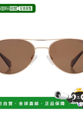 自营Polaroid Polarized Bronze Pilot Ladies Sunglasses PLD 60