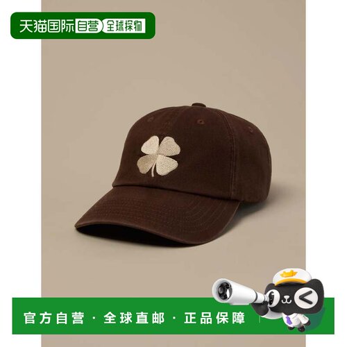 美国直邮自营lucky brand幸运品牌三叶草帽-深棕色 美国奥莱直发