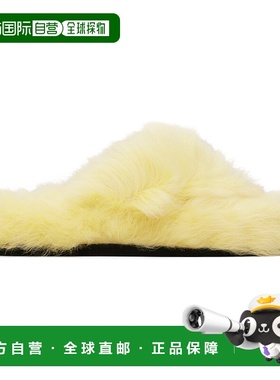 1h可退 香港直邮潮奢 Acne Studios 艾克妮 女士 黄色拖鞋 AD0822