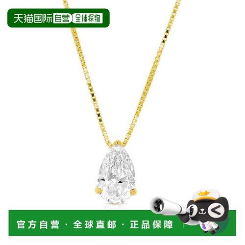 自营vir jewels1 cttw Pear Lab Grown Diamond Solitaire Pendan