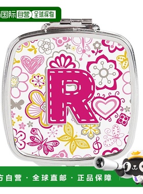 自营 Carolines Treasures CJ2005-RSCM 字母 R 花蝴蝶粉色正品