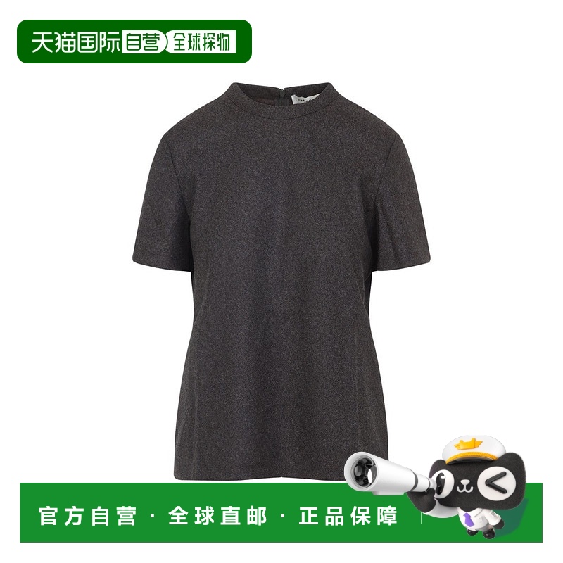 自营 carven合身棕色纯羊毛T恤-棕色 美国奥莱直发