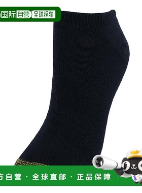 自营 gold toe女士棉质隐形内衬袜子（6 双装）- 黑色 美国奥莱直