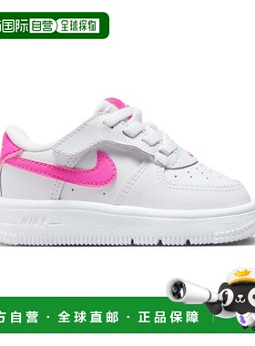 自营Nike Force 1 Low EasyOn“白色激光紫红色”婴儿/幼儿鞋-多