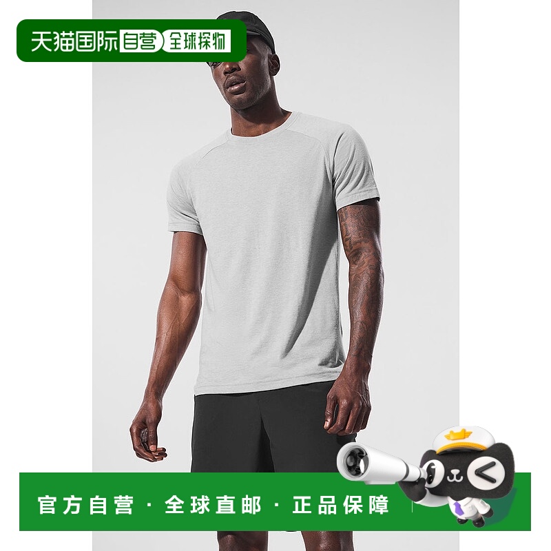 美国直邮AloYoga瑜伽男士插肩舒适T恤M1133R短袖修身