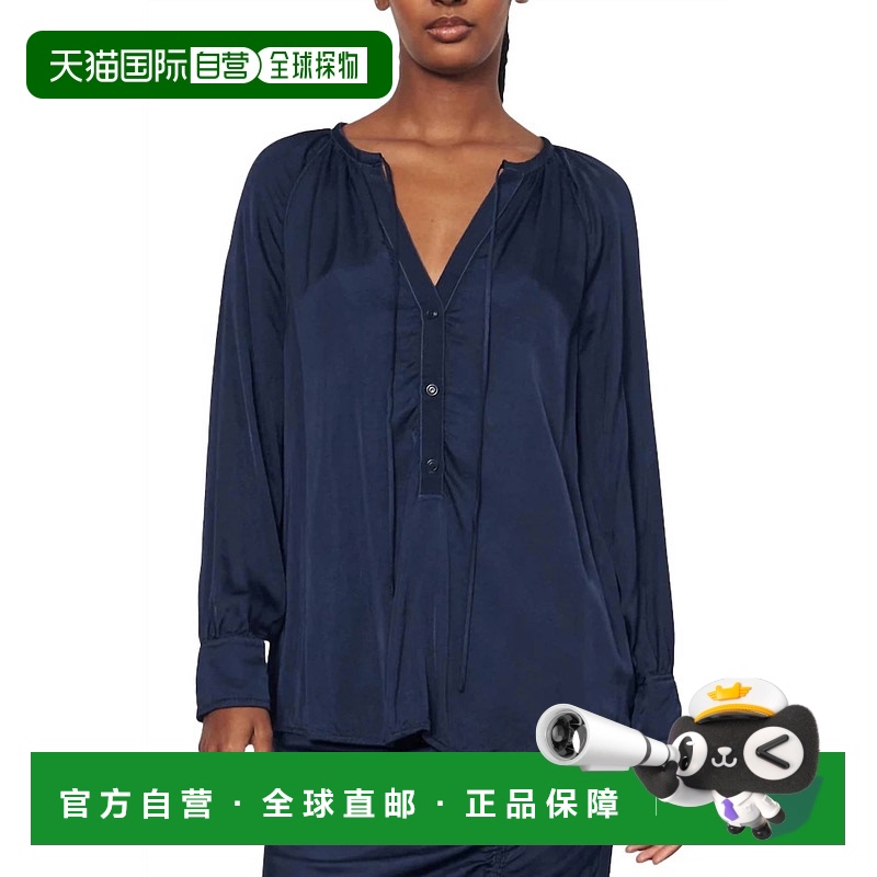 自营 raquel allegra午夜诗人长袖衬衫 - 午夜 美国奥莱直发