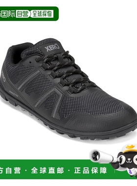 自营 Xero Shoes Mesa Trail MXM-BLK男式美国7.5黑色防水跑鞋TF5