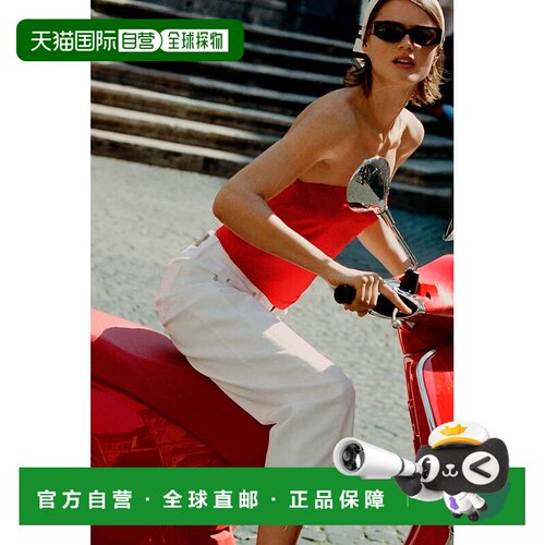 自营ag jeansHattie高腰收口牛仔裤-gallery white 美国奥莱直发
