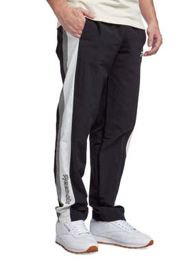 自营Men's Reebok Ivy League Crinkled Track Pants ' Black Reg