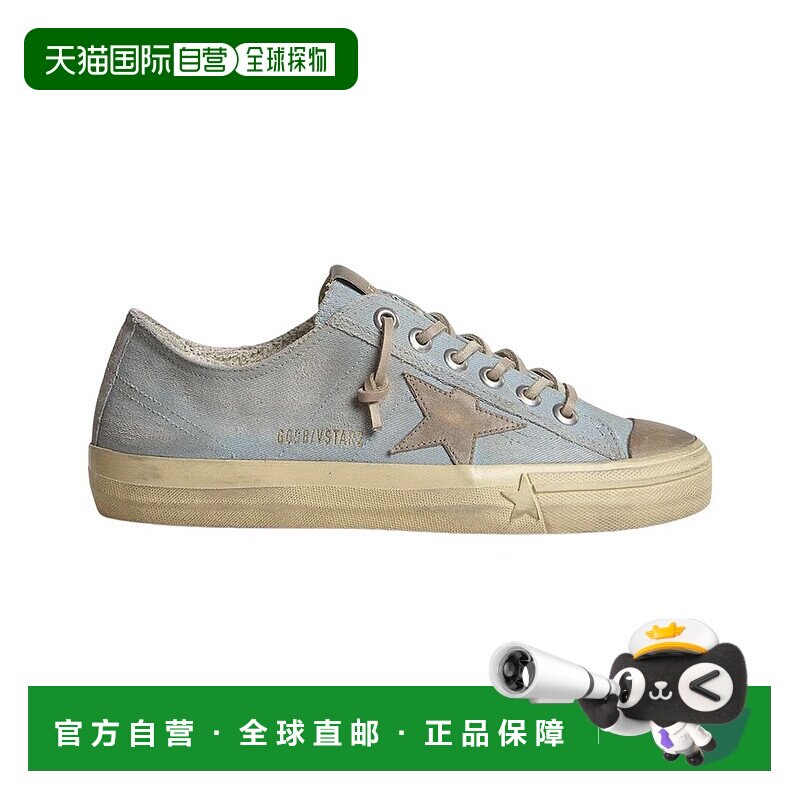 自营Golden Goose V-Star Canvas Sneaker - blue 美国奥莱直发
