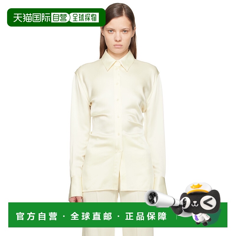 1h可退 香港直邮潮奢 TOTÊME 女士 灰白色 Slouch Waist 衬衫 251