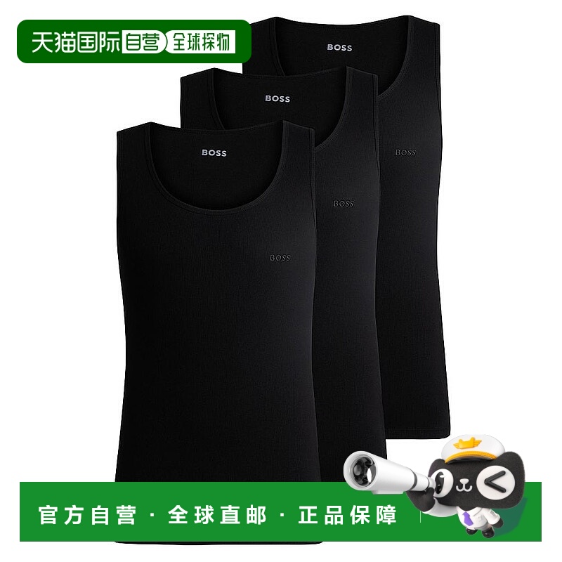 1h可退 【美国直邮】hugo boss 男士 上装T恤男装背心无袖圆领设