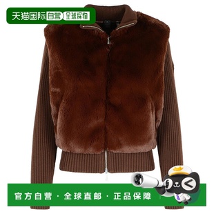 棕色 假皮夹克 美国奥莱直发大衣 knuckles咖啡 自营moose