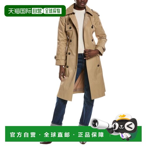 自营London Fog Long Trench Coat - brown 美国奥莱直发风衣