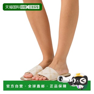 自营Michael Kors Hayworth Slide Natural / Pale Gold  40S3HAF