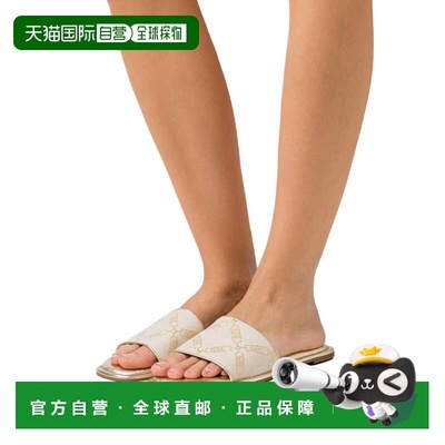 自营Michael Kors Hayworth Slide Natural / Pale Gold  40S3HAF