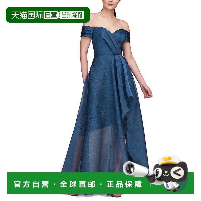 自营 Theia Cecilia 高低礼服 - 蓝色 美国奥莱直发
