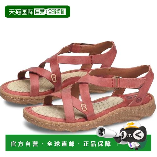 自营Born Trinidad Sport BR0056812凉鞋女式粉红色皮革绑带ZOGG3