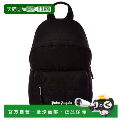 自营Palm Angels Logo Cordura Backpack - black 美国奥莱直发
