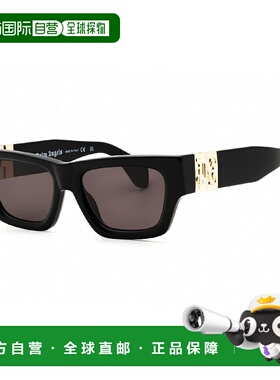 自营Palm Angels Sunglasses Square Full Rim, Yellow Frame And