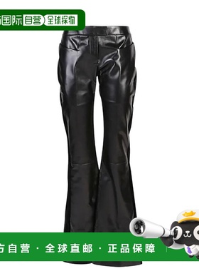 自营Tom Ford Womens Calfskin Leather Flare Leg Trouser Pant