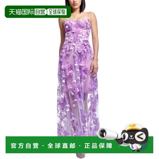 自营Dress The Population melissa Fit & Flare Dress - lilac m