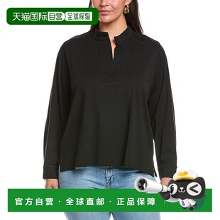 黑色 Plus圆领上衣 美国奥莱直发 FISHER 自营EILEEN