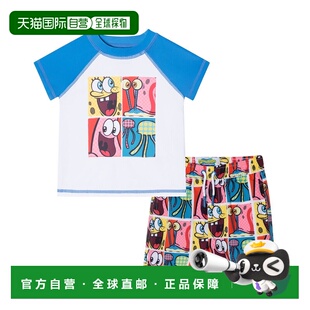SpongeBob SquarePants 自营Andy Set Evan Rashguard whit