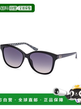 自营Guess Resin Women's Sunglasses - black 美国奥莱直发