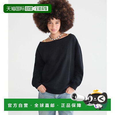 自营Aeropostale Cloud Soft大露肩运动衫-黑色7 美国奥莱直发