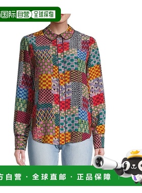 自营Johnny Was 女式 Isadora Waves 长袖  真丝上衣衬衫多色 -