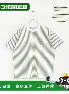 自营 DANTON 短袖口袋T恤条纹女上衣SHORT SLEEVE POCKET T-SHIRT