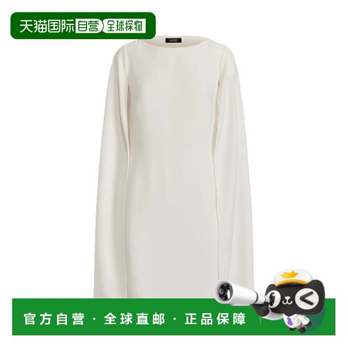 自营lauren ralph laurenNatural Petra Long Sleeve Cocktail Dr