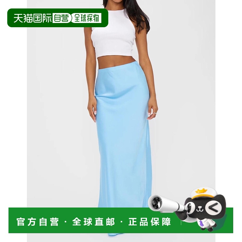 自营 show me your mumuMaxi Slip短裙，浅蓝色 美国奥莱直发长裙