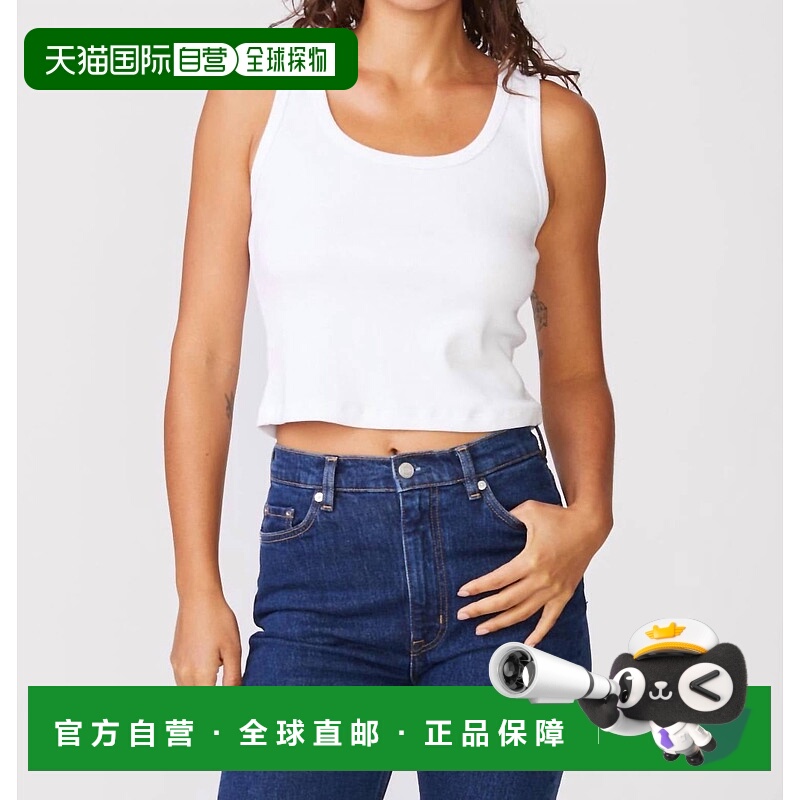 自营stateside2X1 Ribbed Classic Tank In White - white 美国奥