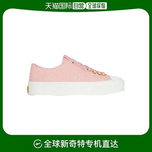粉色厚底平跟系带低帮运动舒适 香港直发Givenchy纪梵希女士板鞋