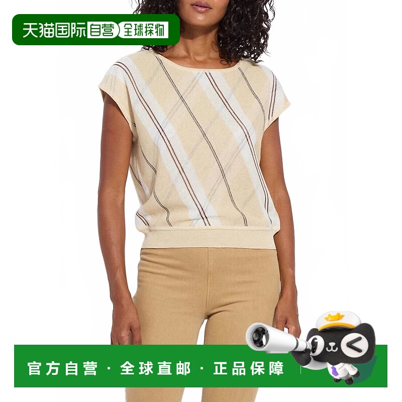 自营lysseBrielle Mesh Sweater In Light Layering - light laye