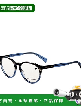 自营Longchamp Women's 51 mm Blue Opticals - textured blue bl