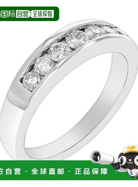 自营 vir jewels1/2 cttw SI1-SI2 净度钻石结婚戒指 14K 白金 舒